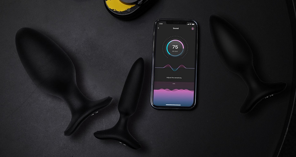 Lovense Hush 2 Plug Đít XS Đen Rung App Mạnh