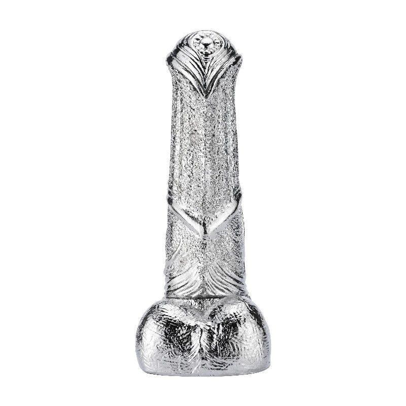 Dildo G-Spot MT Bạc Kim Loại 17.5cm Kích Thích