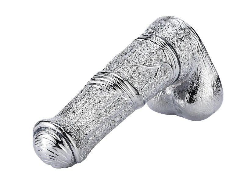 Dildo G-Spot MT Bạc Kim Loại 17.5cm Kích Thích