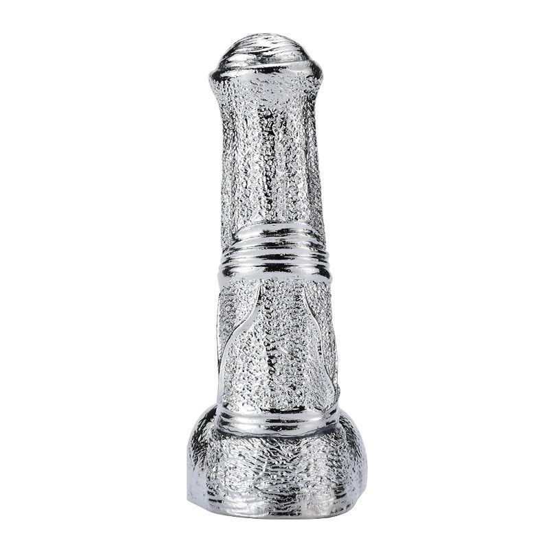 Dildo G-Spot MT Bạc Kim Loại 17.5cm Kích Thích