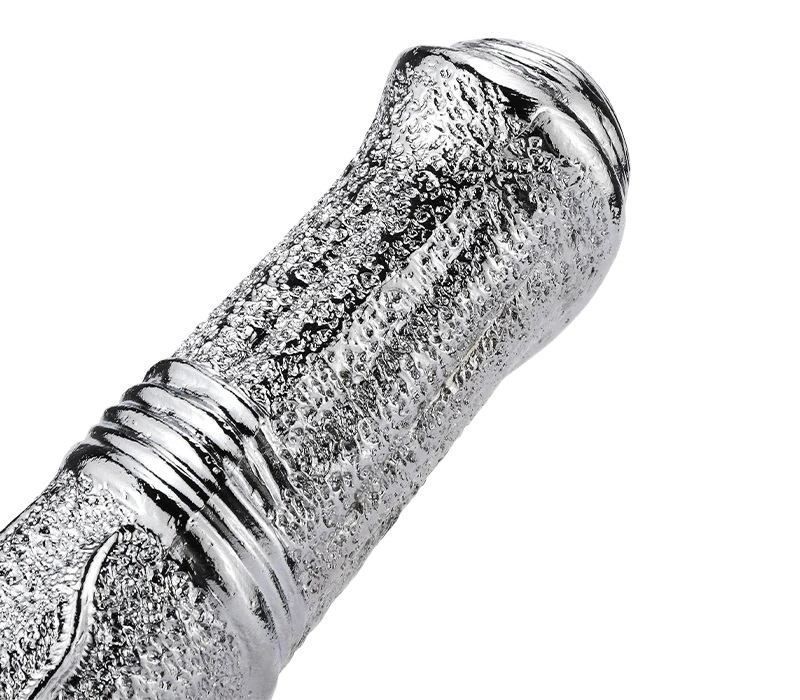 Dildo G-Spot MT Bạc Kim Loại 17.5cm Kích Thích