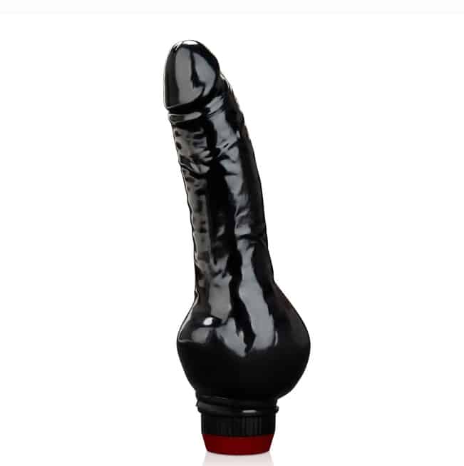 BlueLine Anal Rung 20cm Đen Đâm Sâu Kích Thích Hậu Môn