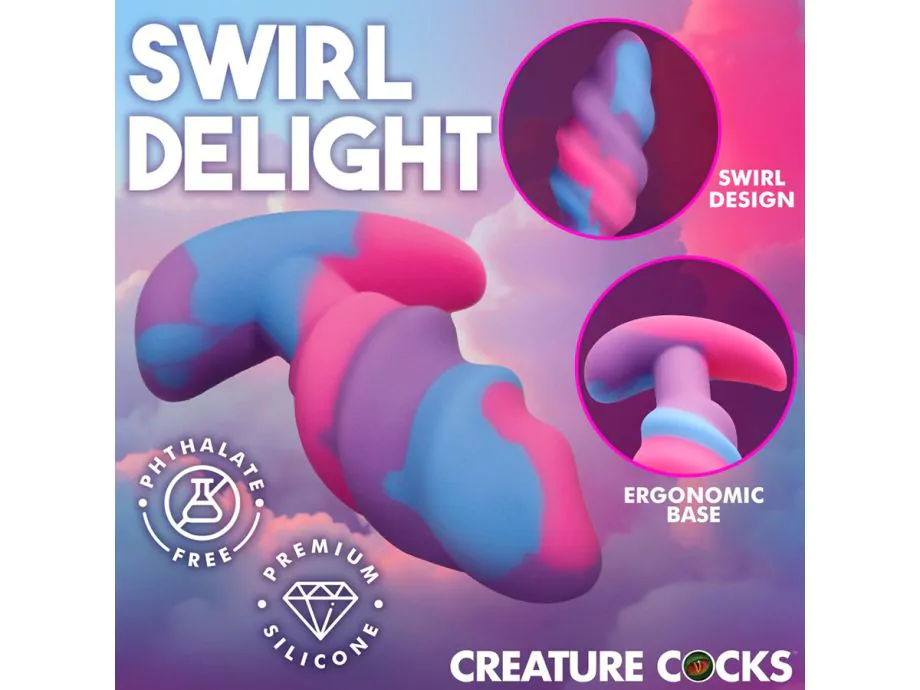 Unicorn Swirl Plug Small Màu Kì Lân Kích Thích Phép Màu