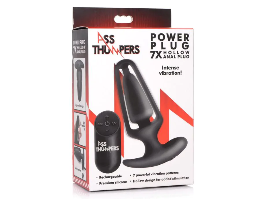 7X Thumpers Hollow Anal Plug Rung Strong Siêu Đỉnh