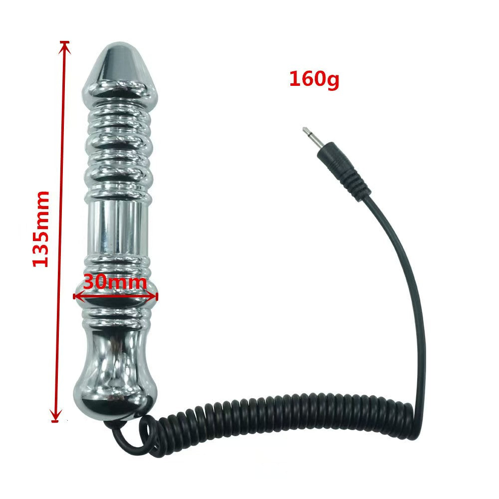Estim Dildo Kim Loại 13.5cm Sốc Điện Kích Thích Mạnh