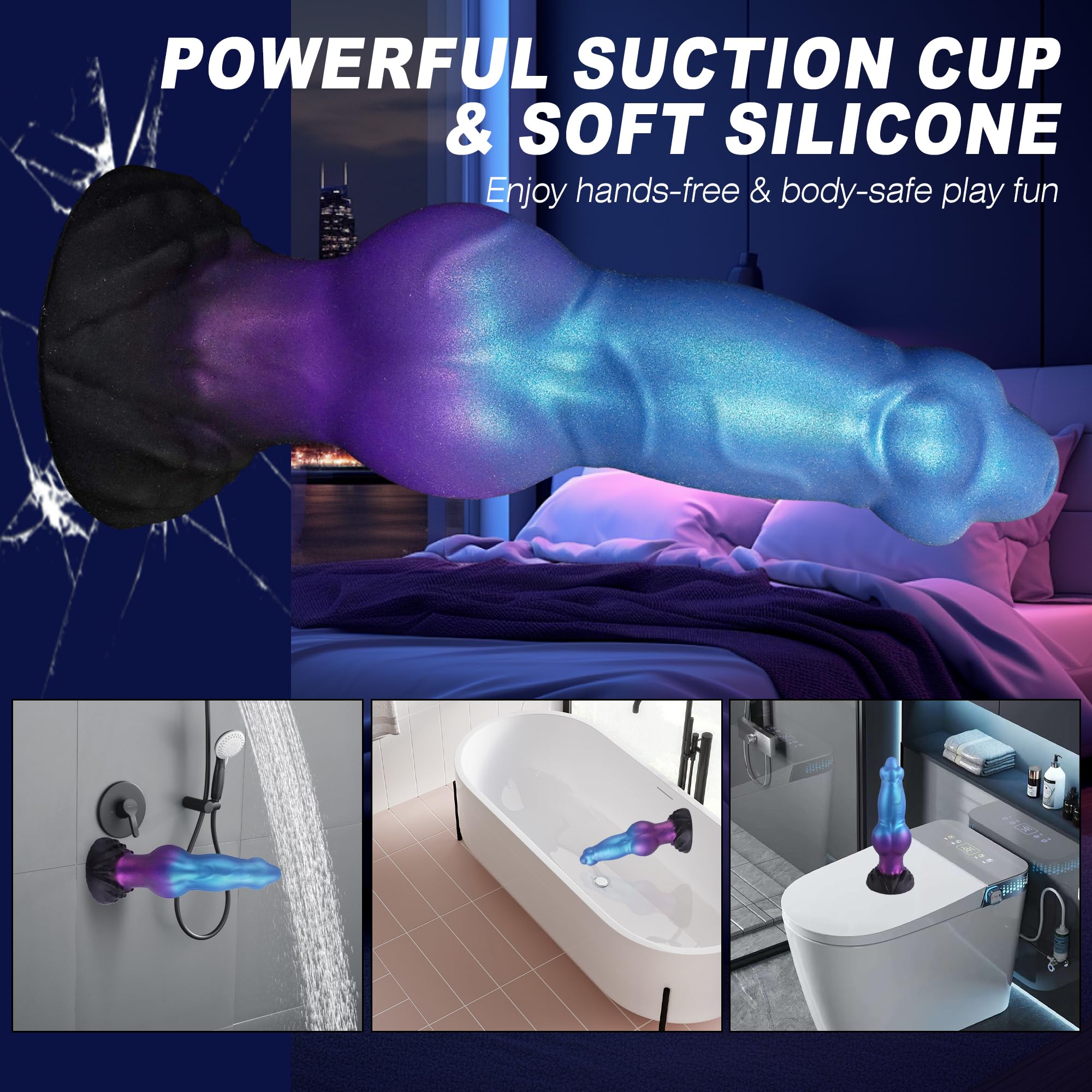 Plug Dog Knot Xanh Bơm Phồng Siêu Lớn Anal