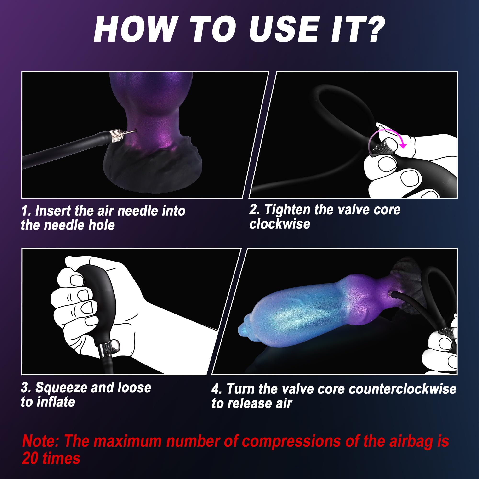 Plug Dog Knot Xanh Bơm Phồng Siêu Lớn Anal