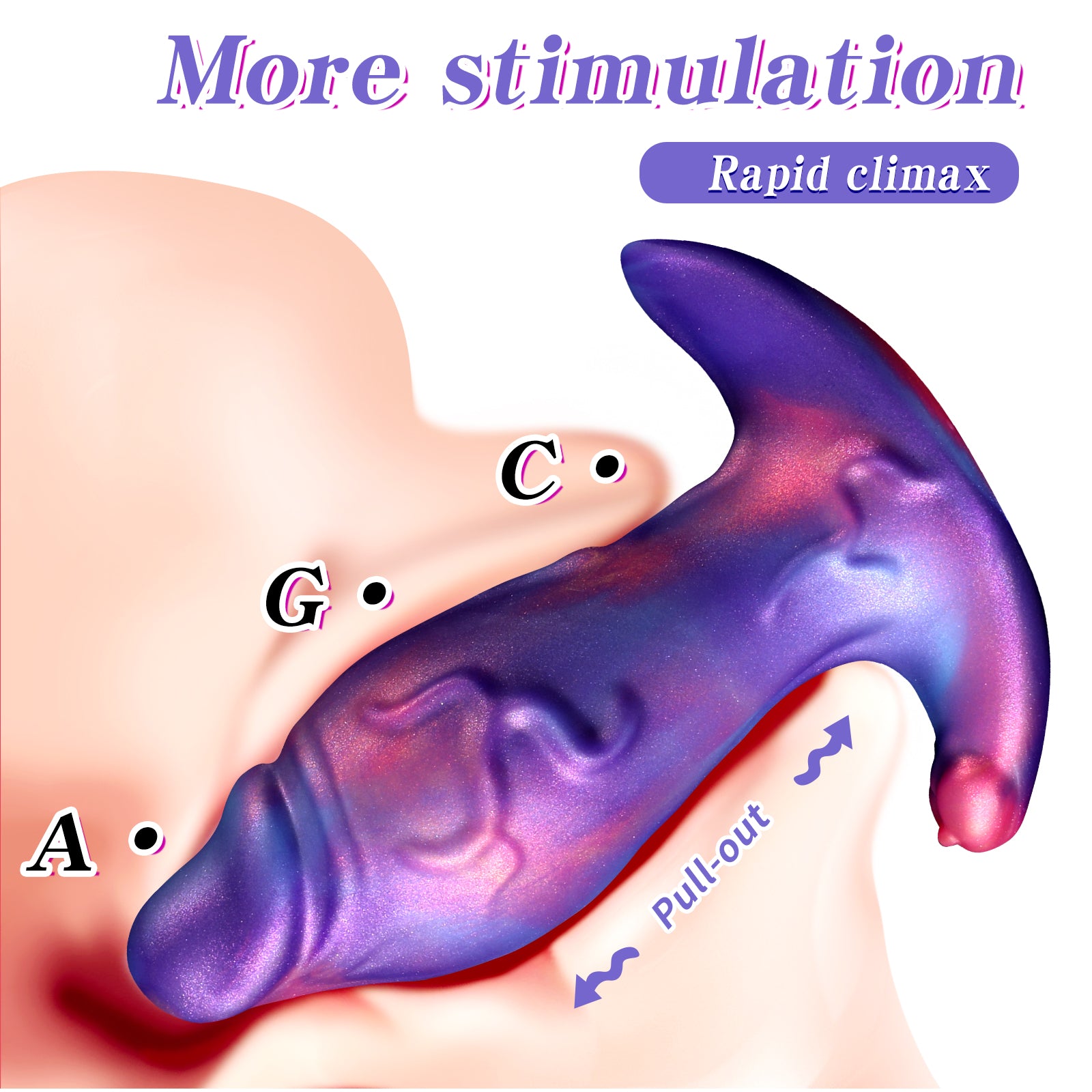 Pờn Hậu Dương Vật Tím Mềm Dày L 21cm Kích Thích Mạnh