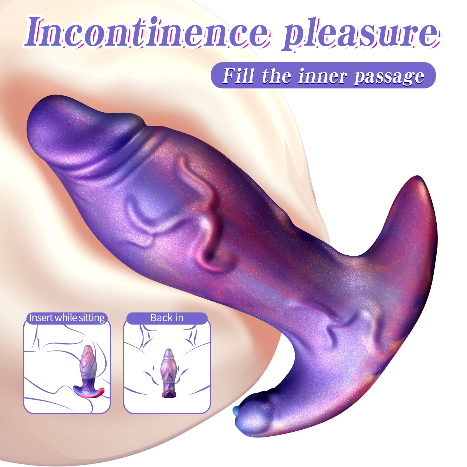 Pờn Hậu Dương Vật Tím Mềm Dày L 21cm Kích Thích Mạnh