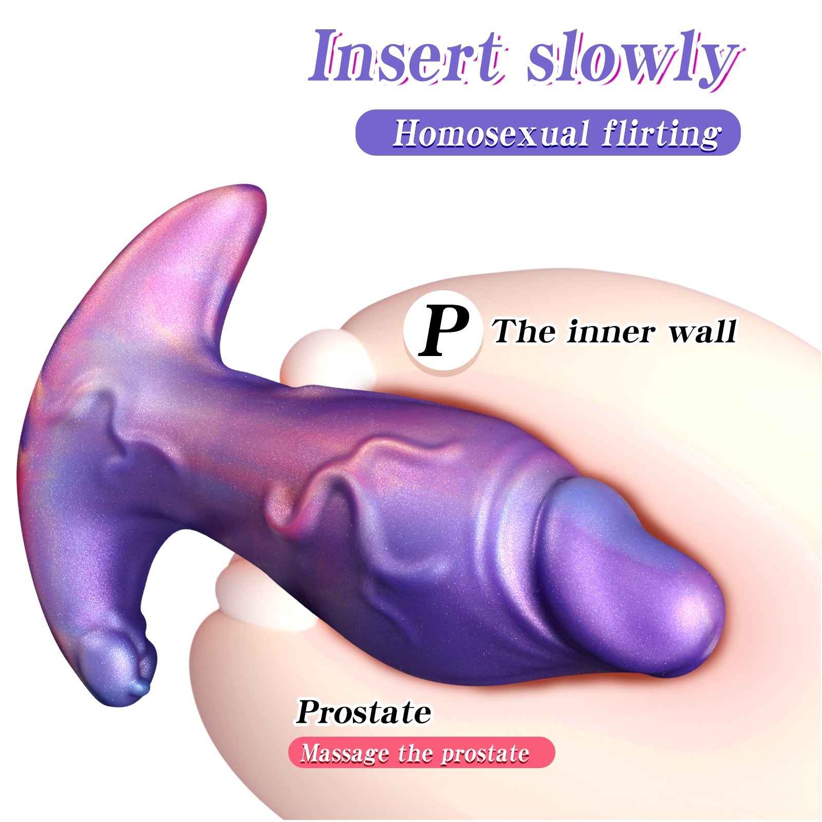 Pờn Hậu Dương Vật Tím Mềm Dày L 21cm Kích Thích Mạnh