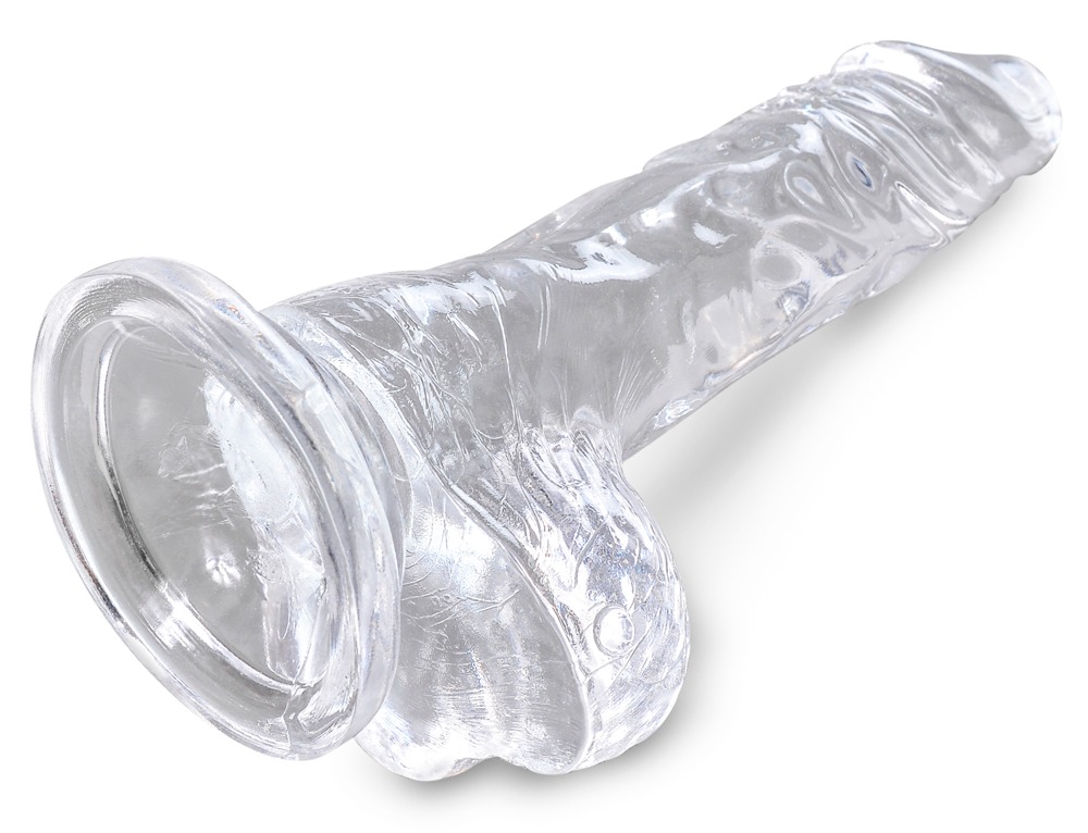 King Cock Fake 4 Inch Biên Vú Trong Suốt