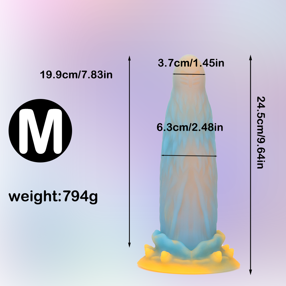 Plug Hậu Môn Lớn 11 Inch Đèn LED Phát Sáng Cuồng Sướng