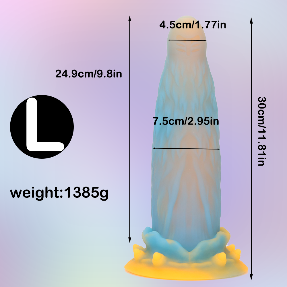 Plug Hậu Môn Lớn 11 Inch Đèn LED Phát Sáng Cuồng Sướng