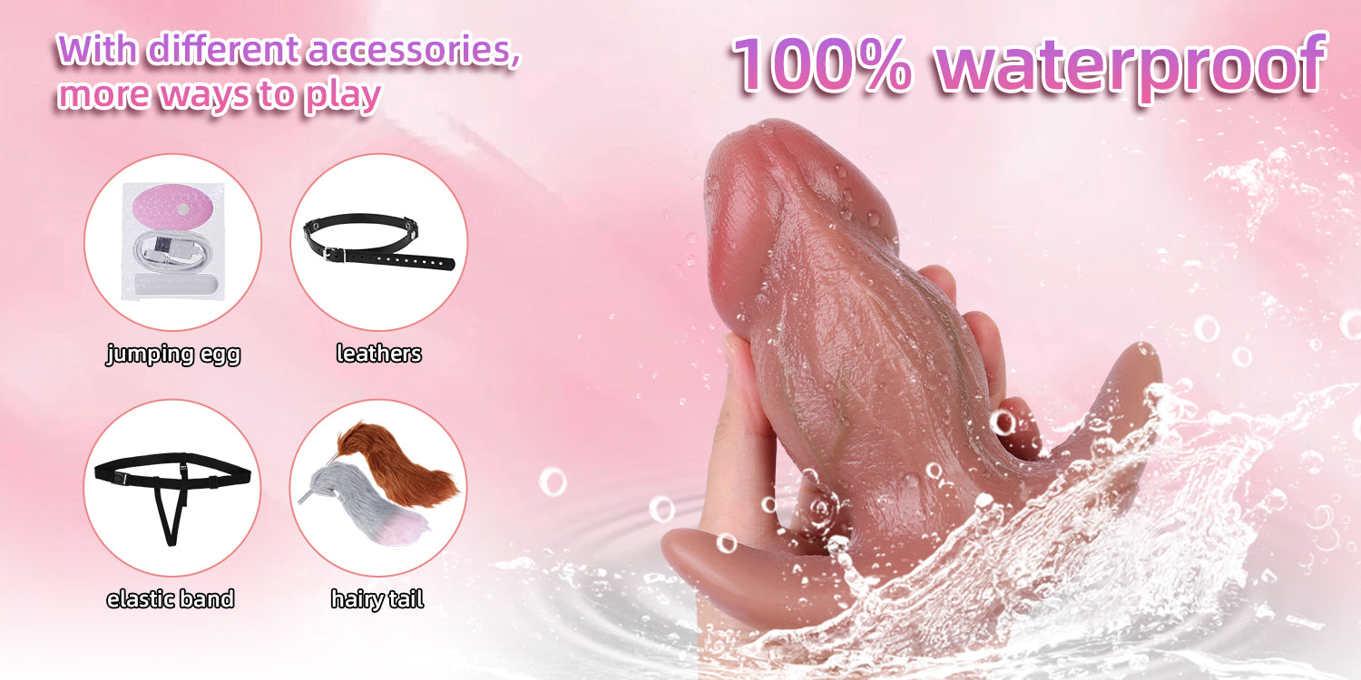 Plug Dildo Rung 2 Inch Thực Tế Đầy Đặn Kích Thích