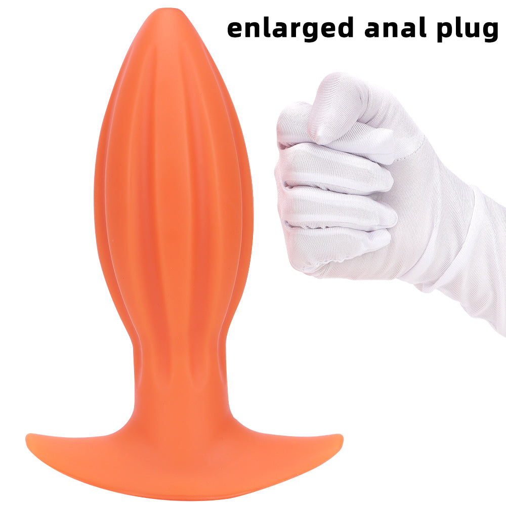 Prismatic Giant Butt Plug Kit Silicone Lớn Đa Sắc