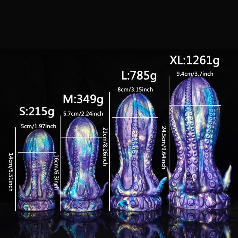 Elastomer Alien Tentacle Xanh Lớn 21cm Hậu Môn Cực Động