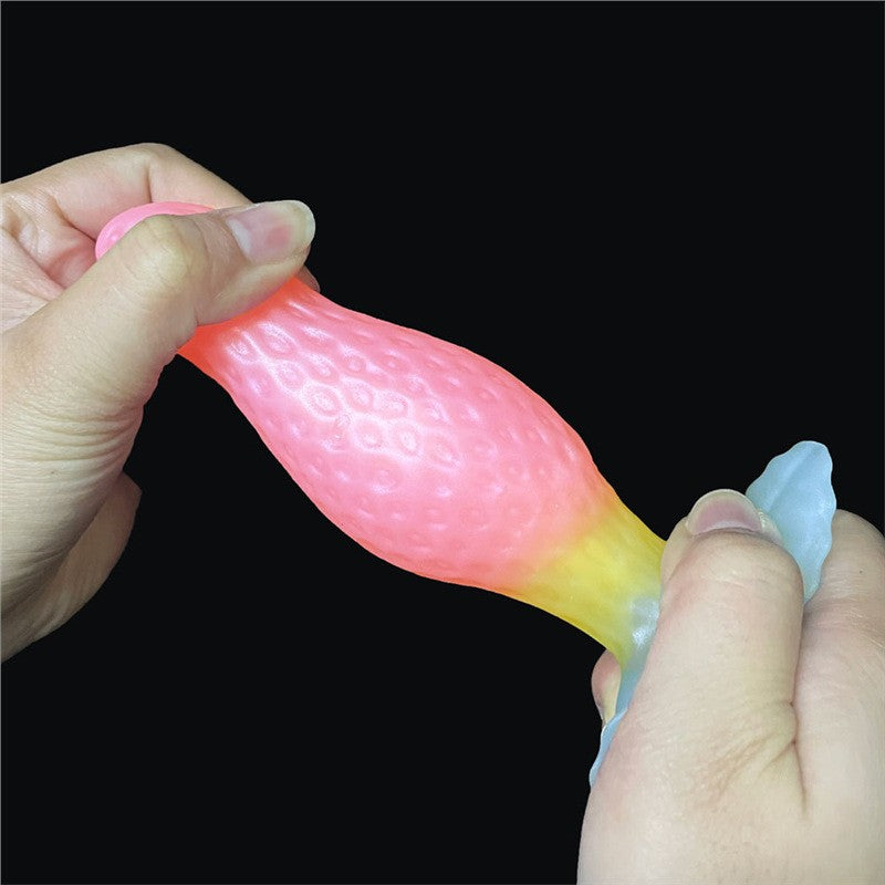 Strawberry Silicone Butt Plug Hồng Neo Thuyền Êm Ái Hút