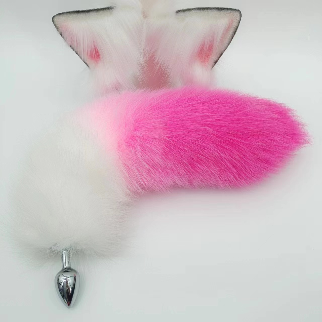 Butt Plug Đuôi Cáo Hồng Lông Thật Dễ Thương Ngọt Ngào Fantasy Butt Plug Đuôi Cáo Hồng Lông Thật Dễ Thương Ngọt Ngào Fantasy