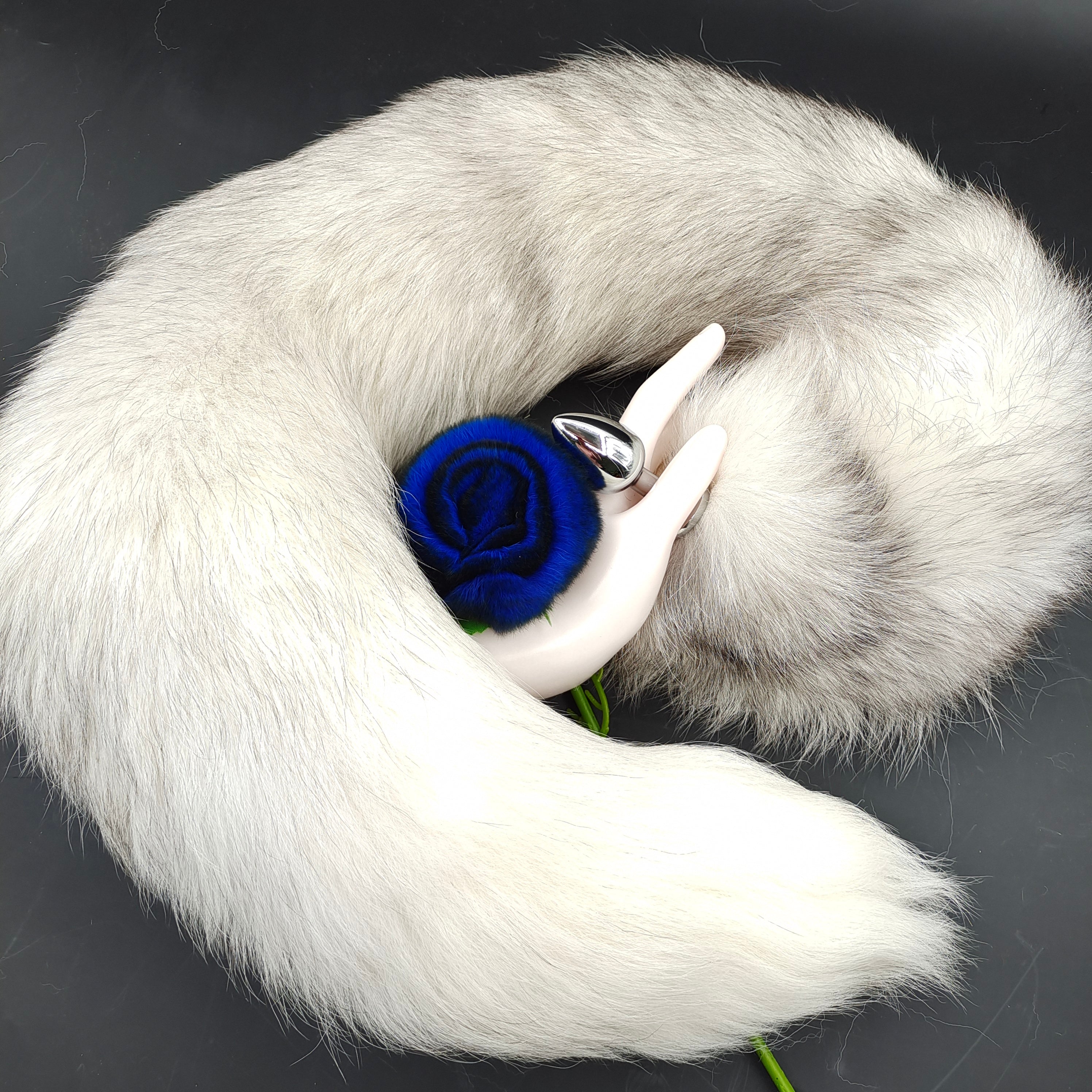 Đuôi Cáo Trắng Furry Plug Fantasy Tháo Rời