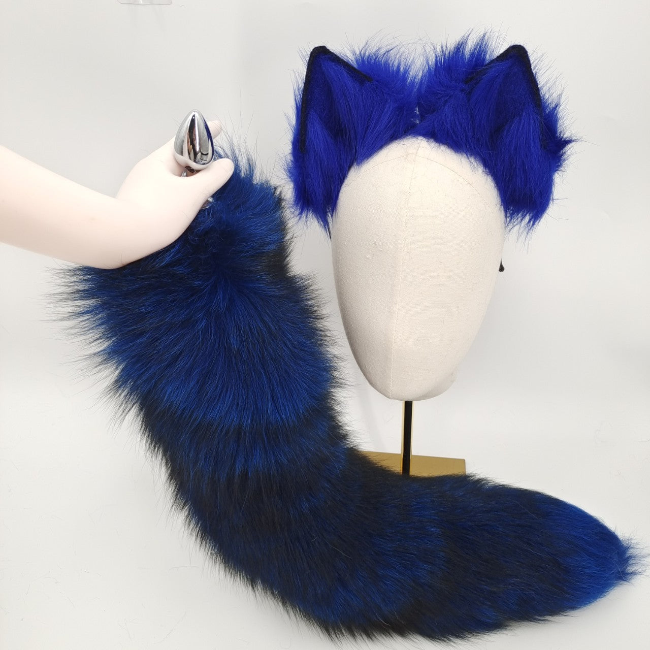 Fox Tail Butt Plug Blue Fantasy Xanh Lông Cáo Quyến Rũ Hoang Dã