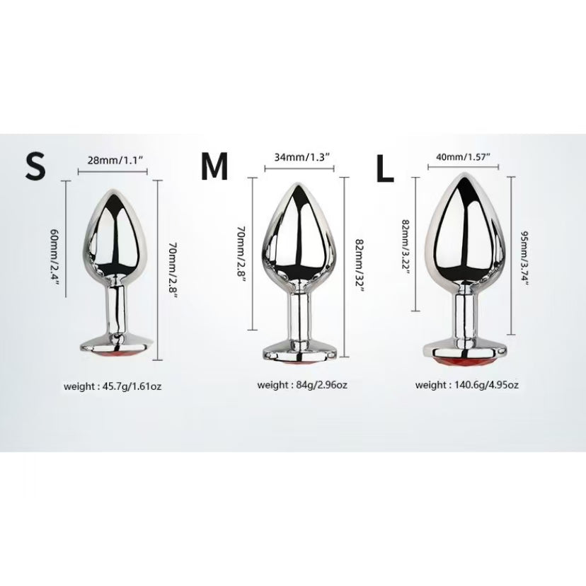 Đuôi Cáo Bright Red Metal Butt Plug Hoang Dã Nóng Bỏng Đuôi Cáo Bright Red Metal Butt Plug Hoang Dã Nóng Bỏng