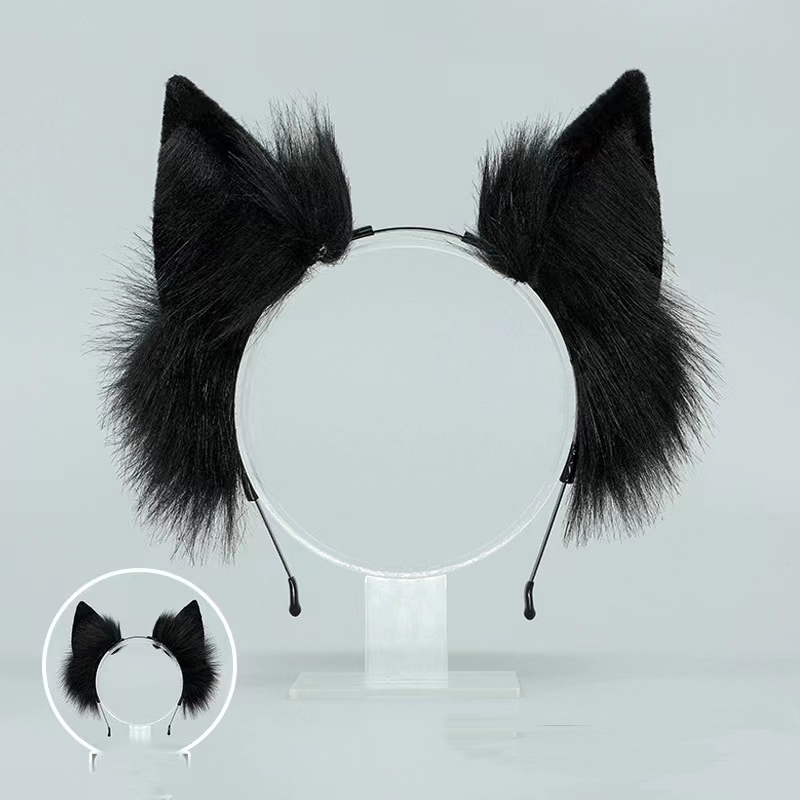 Fox Tail Plug Lông Đen Shiny Black Kim Loại Quyến Rũ Đuôi Cụt Fox Tail Plug Lông Đen Shiny Black Kim Loại Quyến Rũ Đuôi Cụt