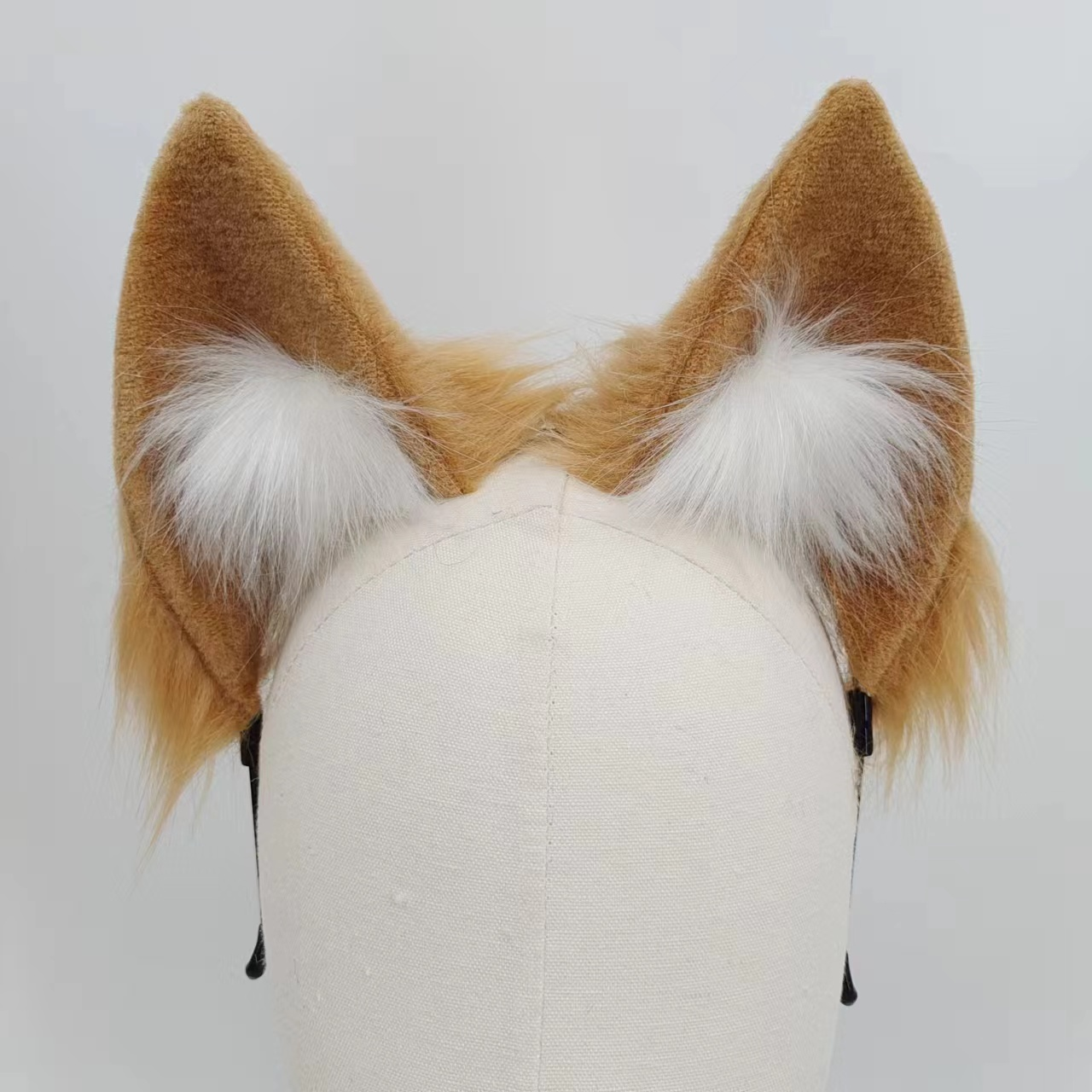 Real Fox tail cam nâu plug lông thật hoang dã quyến rũ
