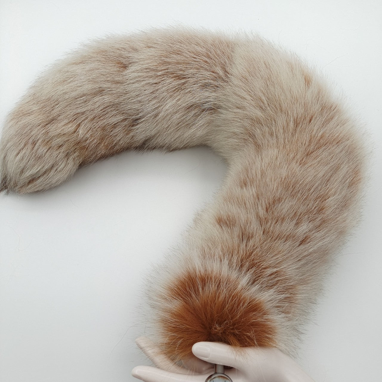 Real Fur Fox Tail Brown Plug Đuôi Cáo Hoang Dã