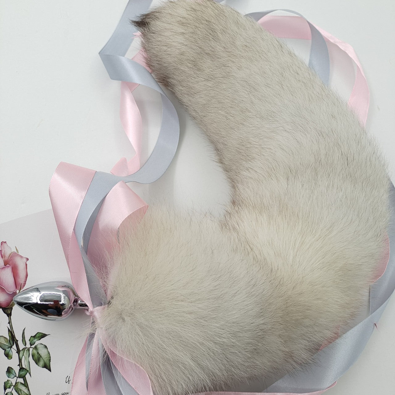 Đuôi Cáo Xám Plug Anal Thật 30-100cm Hoang Dã