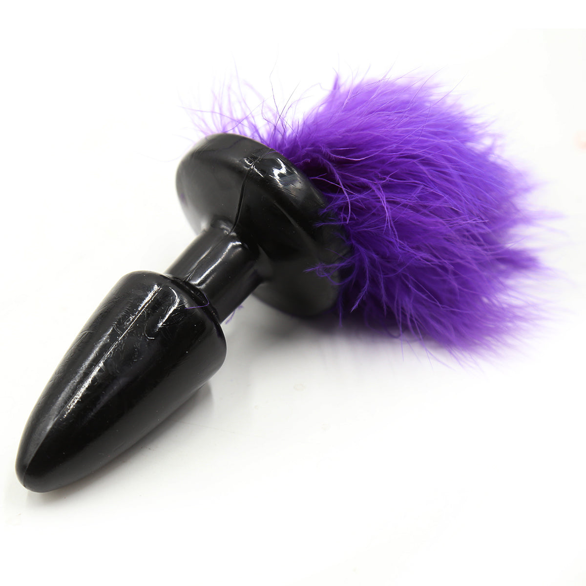 Black Bunny Tail Plug Silicone Đuôi Thỏ Sexy Huyền Bí