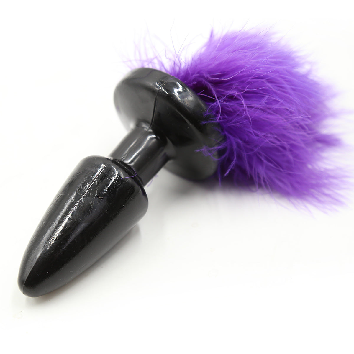 Black Bunny Tail Plug Silicone Đuôi Thỏ Sexy Huyền Bí