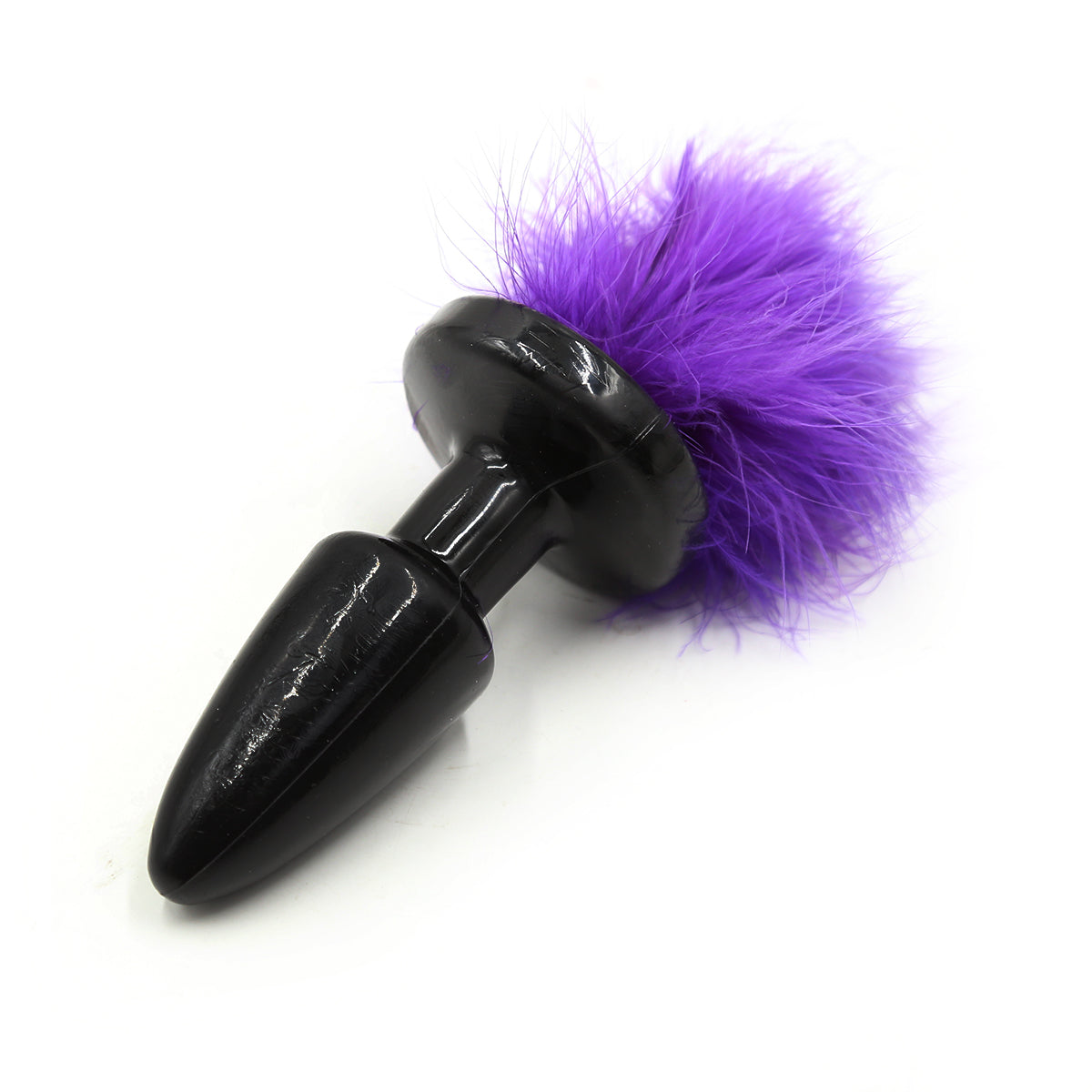 Black Bunny Tail Plug Silicone Đuôi Thỏ Sexy Huyền Bí