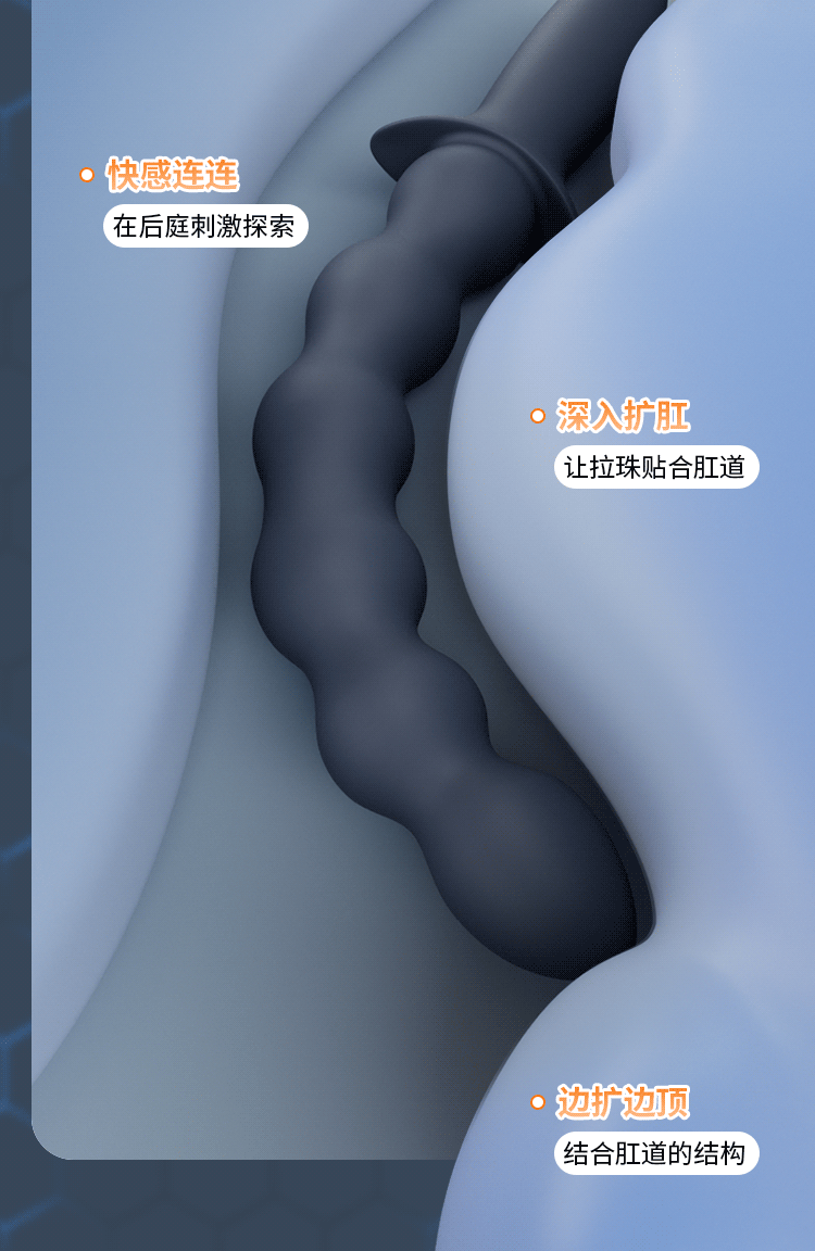 Chuỗi Rung Silicone Massage Tiền Liệt Tuyến Siêu Sướng