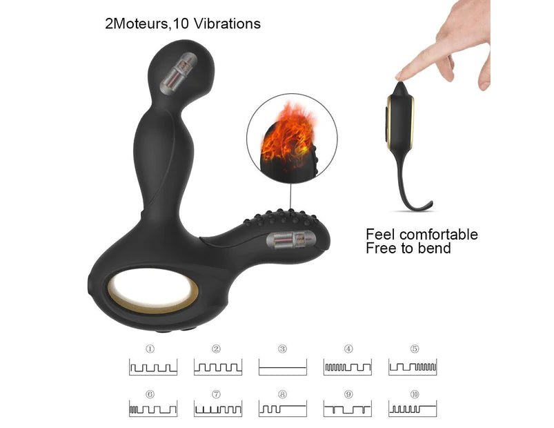 NV TOYS Cako Prostate – Quay 360 Remote Ấm Mạnh Đỉnh Cao!