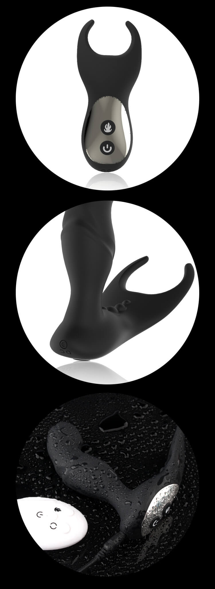 Jiuuy Prostate Remote Sưởi Ấm Thông Minh Điên Đảo