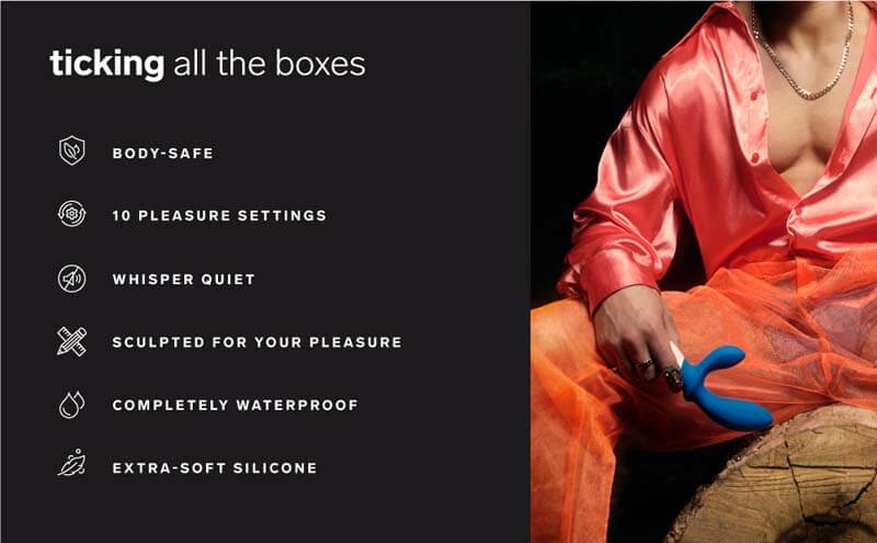 Lelo Loki Wave tiền liệt sóng come-hither sướng tê