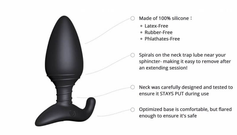 Lovense Hush Plug App Bluetooth Rung Mạnh Vui Nhộn Bí Mật