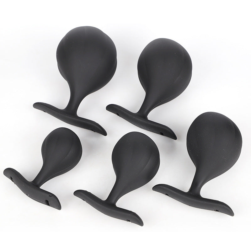 Plug Đít Bi Thép Silicone Đeo Nặng Cực Sướng