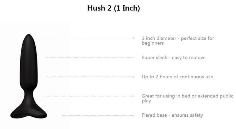 Trụ Hush 2 Lovense Rung Đít App Public Siêu Mạnh Thú Vị