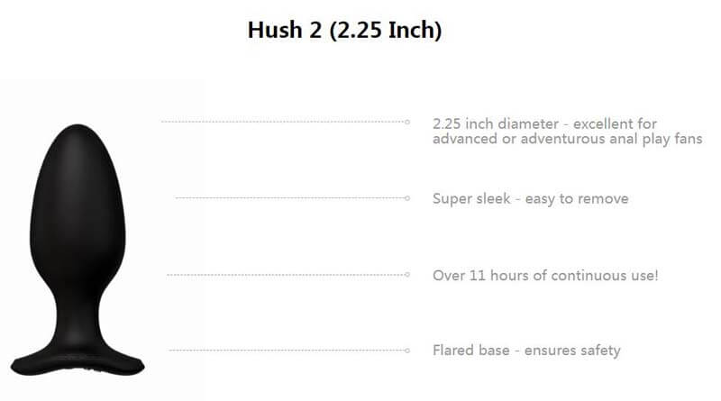 Trụ Hush 2 Lovense Rung Đít App Public Siêu Mạnh Thú Vị