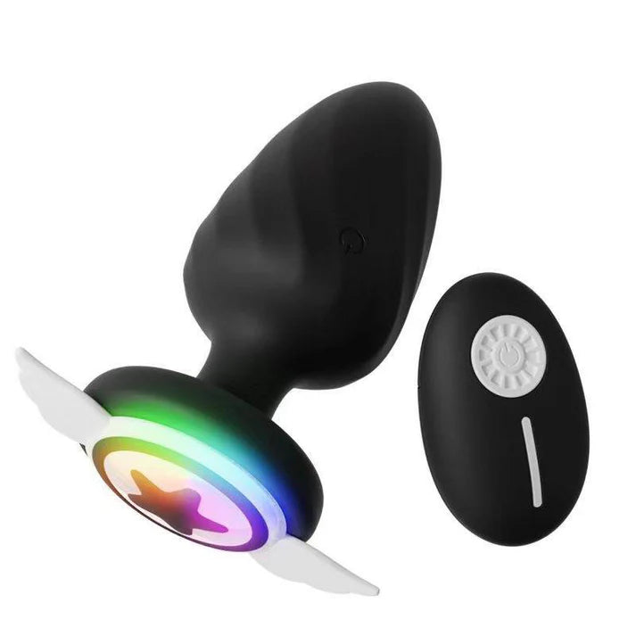 Plug Hậu Môn Bướm LED Silicone Remote Siêu Kích