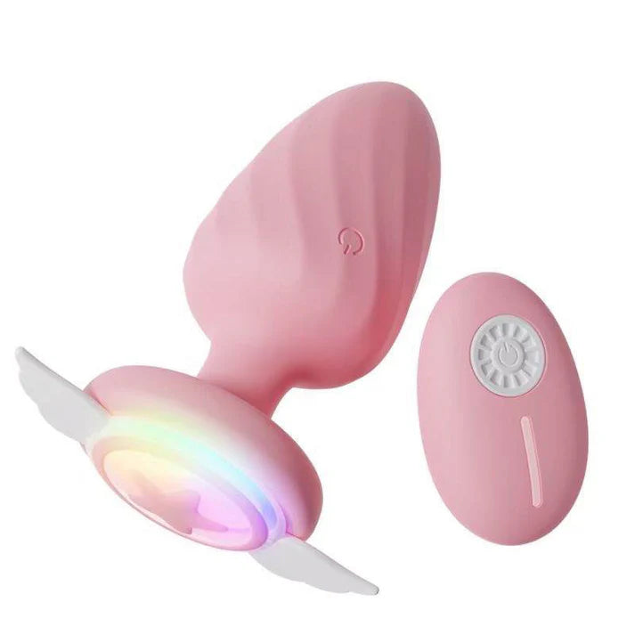 Plug Hậu Môn Bướm LED Silicone Remote Siêu Kích