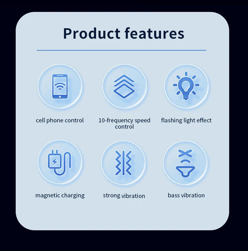 Plug Trái Tim Glow Rung Sáng Đa Tần Đam Mê