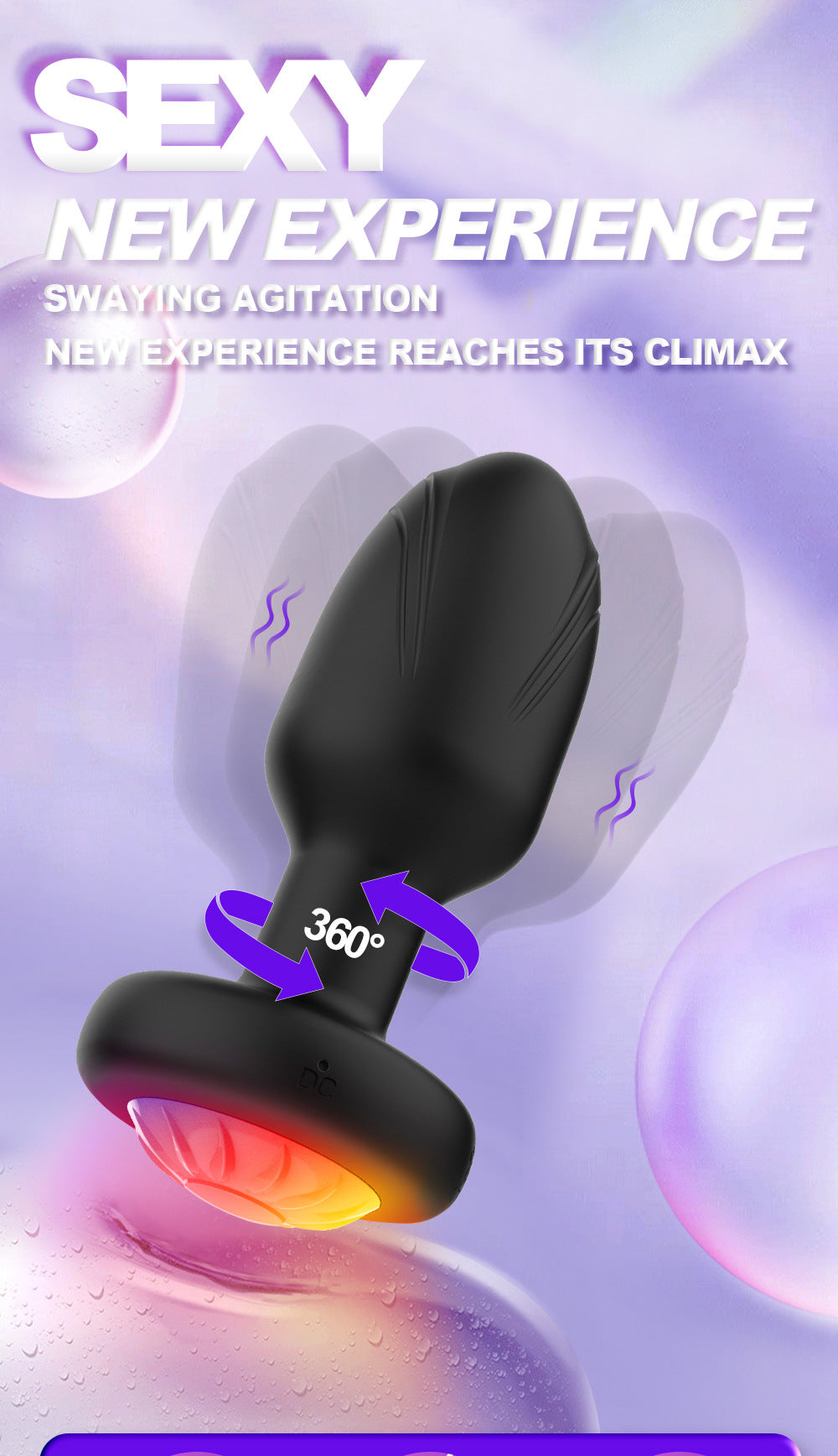 Plug Anal 360 Twist LED Rung Quay Siêu!