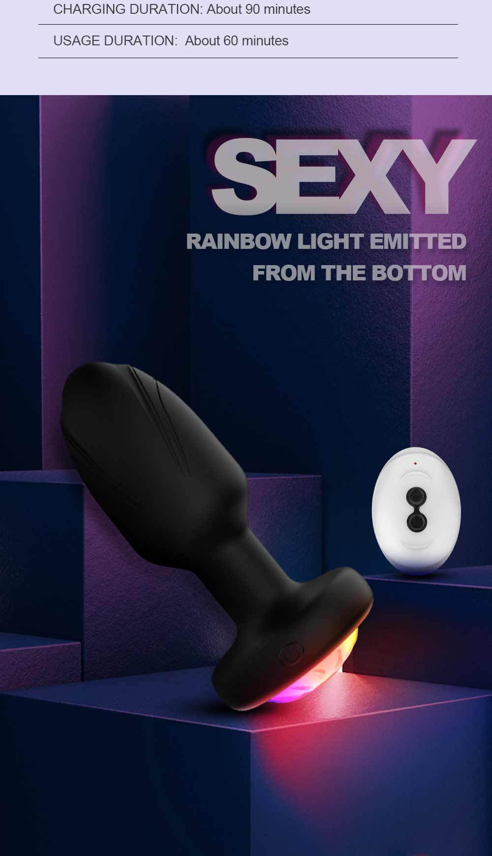 Plug Anal 360 Twist LED Rung Quay Siêu!
