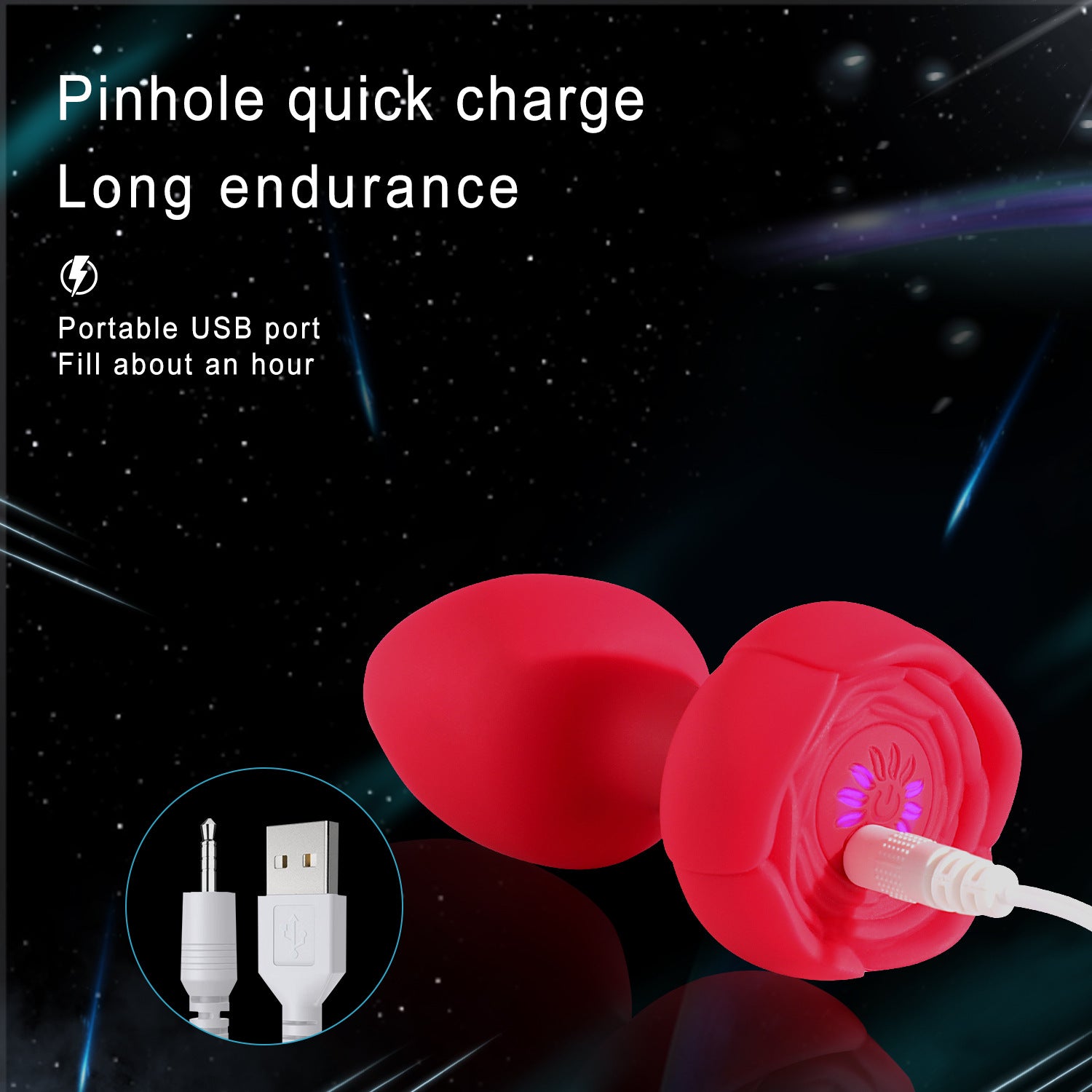 Pổng đít Rose LED rung hoa hồng thẩm mỹ đẹp