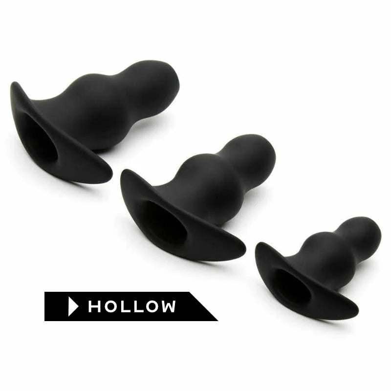 Plug hậu môn rỗng silicone giãn nở an toàn