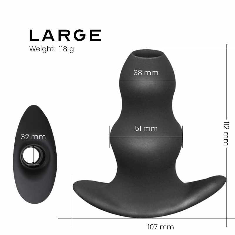 Plug hậu môn rỗng silicone giãn nở an toàn