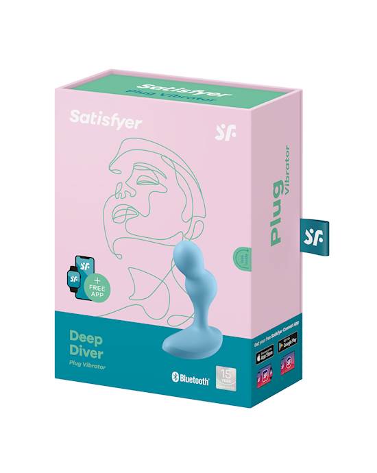 Satisfyer Deep Diver butt plug rung kích thích hậu môn app
