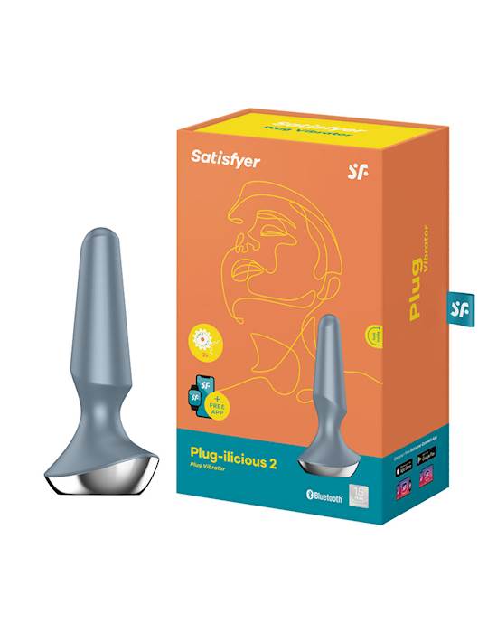 Satisfyer Plug-ilicious 2 hậu môn rung app 13cm cực khoái